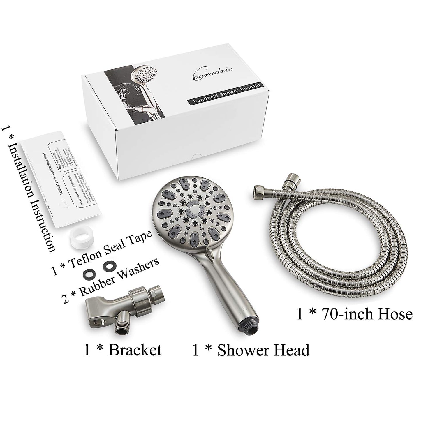 High Pressure Shower Head Kit